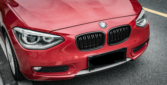 BMW 1 Series 135i 125i 118i 116i 114i 125d 120d 118d 116d 114d F20 Pre-LCI 2012 2013 2014 with Aftermarket Parts - Dual Slat Front Kidney Grill Pre-preg Carbon Fiber from Aero Republic