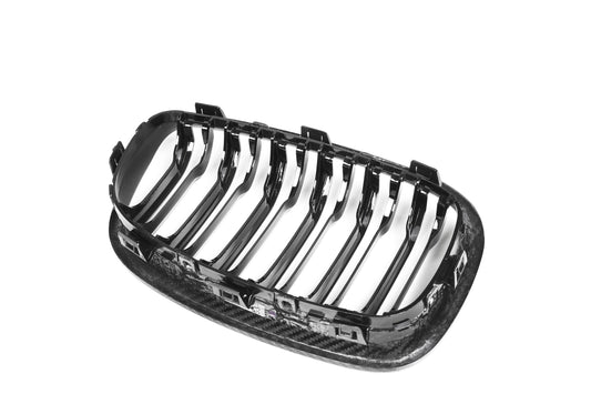 BMW 1 Series 135i 125i 118i 116i 114i 125d 120d 118d 116d 114d F20 Pre-LCI 2012 2013 2014 with Aftermarket Parts - Dual Slat Front Kidney Grill Pre-preg Carbon Fiber from Aero Republic