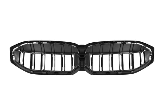 BMW 3 Series M340 330 320 G20 G21 LCI 2023 2024 with Aftermarket Parts - Dual Slat Front Kidney Grill Pre-preg Carbon Fiber from Aero Republic