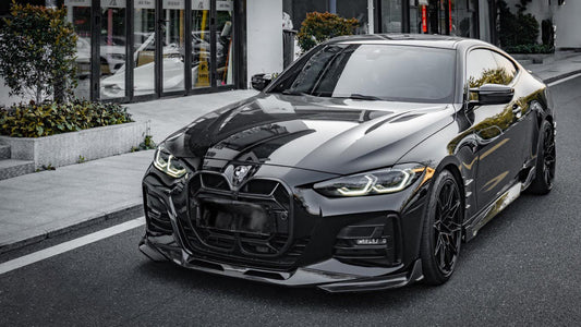 BMW 4 Series M440 430 G22 G23 2020 2021 2022 2023 2024 with Aftermarket Parts - CSL / Without ACC & CSL / With ACC Front Kidney Grill Pre-preg Carbon Fiber from Aero Republic