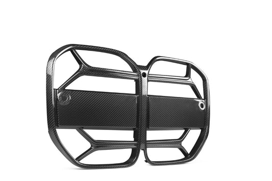 BMW 4 Series M440 430 G22 G23 2020 2021 2022 2023 2024 with Aftermarket Parts - CSL / Without ACC & CSL / With ACC Front Kidney Grill Pre-preg Carbon Fiber from Aero Republic