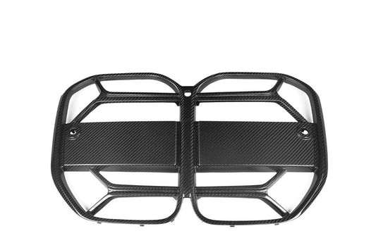 BMW 4 Series M440 430 G22 G23 2020 2021 2022 2023 2024 with Aftermarket Parts - CSL / Without ACC & CSL / With ACC Front Kidney Grill Pre-preg Carbon Fiber from Aero Republic