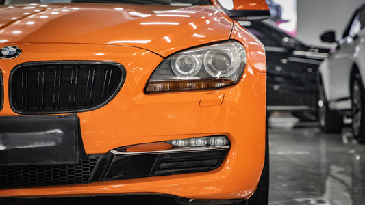 BMW 6 Series 650i 640i 640d F06 F12 F13 (Both Fits Pre-LCI & LCI) 2011 2012 2013 2014 2015 2016 2017 2018 & M6 F12 2013 2014 2015 2016 2017 2018 2019 with Aftermarket Parts - Dual Slat Front Kidney Grill Pre-preg Carbon Fiber from Aero Republic