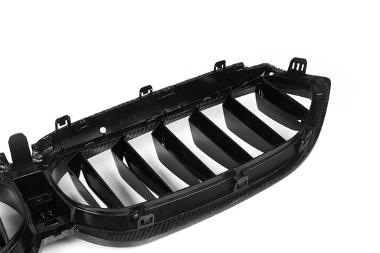 BMW 6 Series Gran Turismo GT 640i 630i 640d 630d xDrive 620d LCI G32 2021 2022 2023 with Aftermarket Parts - Dual Slat Front Kidney Grill Pre-preg Carbon Fiber from Aero Republic