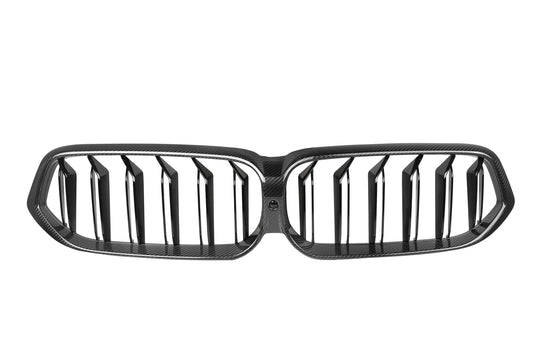 BMW 6 Series Gran Turismo GT 640i 630i 640d 630d xDrive 620d LCI G32 2021 2022 2023 with Aftermarket Parts - Dual Slat Front Kidney Grill Pre-preg Carbon Fiber from Aero Republic