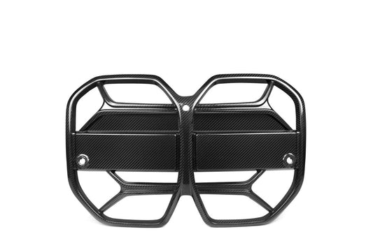 BMW I4 M50 / e Drive 40 G26 2020 2021 2022 2023 2024 with Aftermarket Parts - CSL / Without ACC & CSL / With ACC Front Kidney Grill Pre-preg Carbon Fiber from Aero Republic