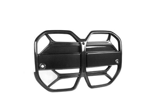 BMW I4 M50 / e Drive 40 G26 2020 2021 2022 2023 2024 with Aftermarket Parts - CSL / Without ACC & CSL / With ACC Front Kidney Grill Pre-preg Carbon Fiber from Aero Republic
