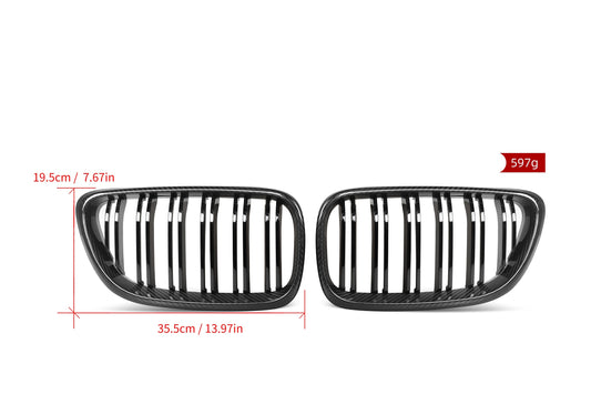 BMW M2 F87 2016 2017 2018 2 Seres M240 M235 230 228 F22 F23 2014 2015 2016 2017 2018 2019 2020 2021 & M2C F87 2019 2020 2021 with Aftermarket Parts - Dual Slat Front Kidney Grill Pre-preg Carbon Fiber from Aero Republic