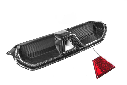 BMW M5 M5C F90 (Fits Both Pre-LCI & LCI) 2018-ON & 5 Series M550i 540i G30 (Fits both Pre-LCI & LCI) 2017 2018 2019 2020 2021 2022 2023 with Aftermarket Parts - CS Style / Without Light / With Light Rear Diffuser & Rear Diffuser Conversion Kit Pre-preg Carbon Fiber / PP from Aero Republic