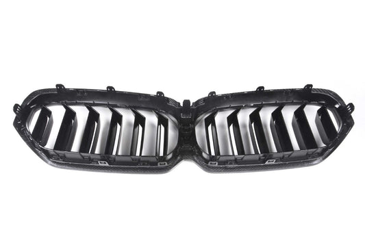 BMW M5 M5C F90 LCI 2021 2022 2023 2024 & 5 Series M550 540 G30 G31 LCI 2021 2022 2023 with Aftermarket Parts - Dual Slat Front Kidney Grill Pre-preg Carbon Fiber from Aero Republic