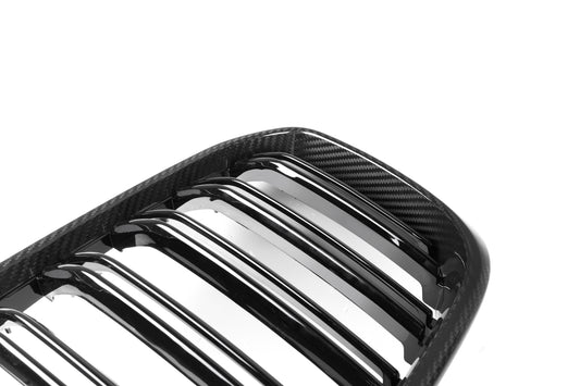 BMW X3 M40 s/x Drive 340 G01 Pre-LCI 2019 2020 2021 & X4 M40 xDrive 30 G02 Pre-LCI 2019 2020 2021 with Aftermarket Parts - Dual Slat Front Kidney Grill Pre-preg Carbon Fiber from Aero Republic