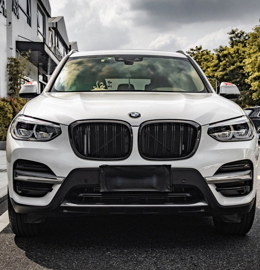 BMW X3 M40 s/x Drive 340 G01 Pre-LCI 2019 2020 2021 & X4 M40 xDrive 30 G02 Pre-LCI 2019 2020 2021 with Aftermarket Parts - Dual Slat Front Kidney Grill Pre-preg Carbon Fiber from Aero Republic