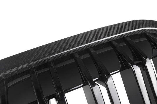 BMW X7 M50i xDrive50i G07 Pre-LCI 2019 2020 2021 2022 with Aftermarket Parts - Dual Slat Front Kidney Grill Pre-preg Carbon Fiber from Aero Republic