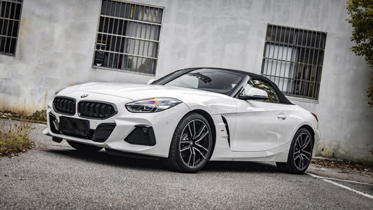 BMW Z4 M40 / sDrive30 G29 2019 2020 2021 2022 2023 2024 with Aftermarket Parts - Dual Slat Front Kidney Grill Pre-preg Carbon Fiber from Aero Republic