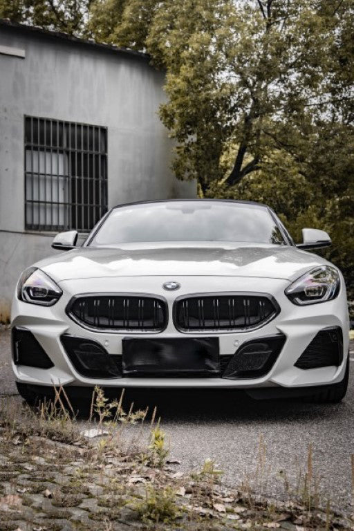 BMW Z4 M40 / sDrive30 G29 2019 2020 2021 2022 2023 2024 with Aftermarket Parts - Dual Slat Front Kidney Grill Pre-preg Carbon Fiber from Aero Republic