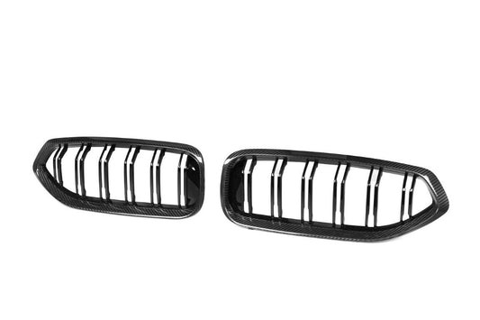 BMW Z4 M40 / sDrive30 G29 2019 2020 2021 2022 2023 2024 with Aftermarket Parts - Dual Slat Front Kidney Grill Pre-preg Carbon Fiber from Aero Republic