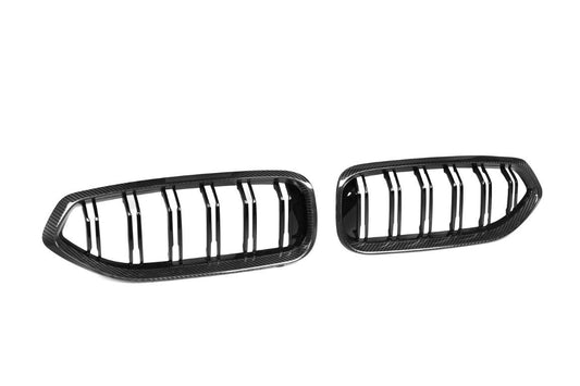 BMW Z4 M40 / sDrive30 G29 2019 2020 2021 2022 2023 2024 with Aftermarket Parts - Dual Slat Front Kidney Grill Pre-preg Carbon Fiber from Aero Republic