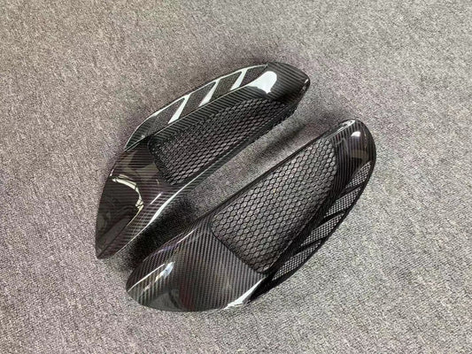 Ferrari 488 GTB & Spider 2016 2017 2018 2019 2020 with Aftermarket Parts - 1:1 Pista Style Side Vent Carbon Fiber / FRP from Aero Republic
