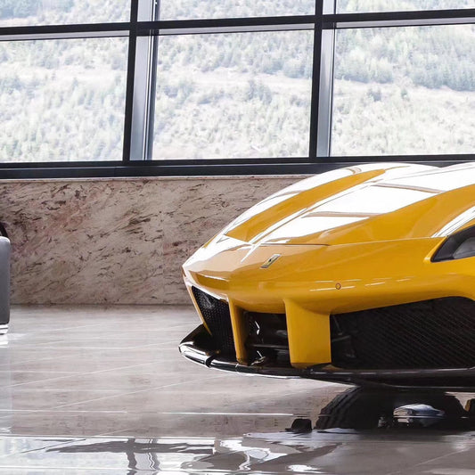 Ferrari 488 GTB & Spider 2016 2017 2018 2019 2020 with Aftermarket Parts - Cap Style Front Lip Carbon Fiber / FRP from Aero Republic