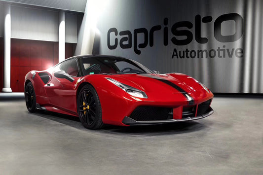 Ferrari 488 GTB & Spider 2016 2017 2018 2019 2020 with Aftermarket Parts - CS Style Side Vent Carbon Fiber from Aero Republic