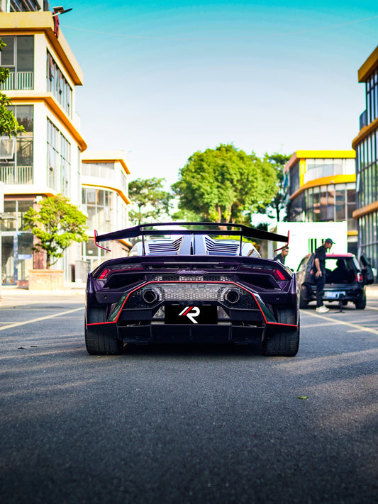 Lamborghini Huracan LP580 LP610 Evo RWD AWD Tecnica Performante STO Sterrato 2015-2024 with Aftermarket Parts - 1:1 STO OEM Style Rear Bumper Pre-preg Carbon Fiber / FRP from Aero Republic