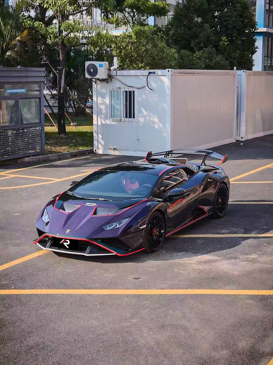 Lamborghini Huracan LP580 LP610 Evo RWD AWD Tecnica Performante STO Sterrato 2015 2016 2017 2018 2019 2020 2021 2022 2023 2024 with Aftermarket Parts - 1:1 Evo Tecnica STO Style Side Skirts Pre-preg Carbon Fiber / FRP from Aero Republic