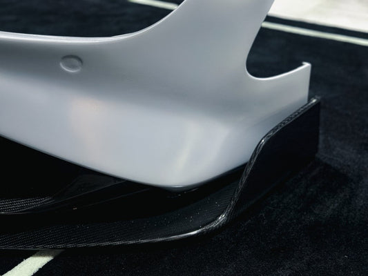 McLaren 720S 2018 2019 2020 2021 2022 2023 with Aftermarket Parts - 765LT Front Bumper & Lip Conversion Kit Pre-preg Carbon Fiber / FRP from Aero Republic