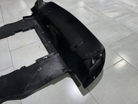 McLaren 720S 2018 2019 2020 2021 2022 2023 with Aftermarket Parts - 765LT Rear Bumper Set Conversion Kit Pre-preg Carbon Fiber / FRP from Aero Republic