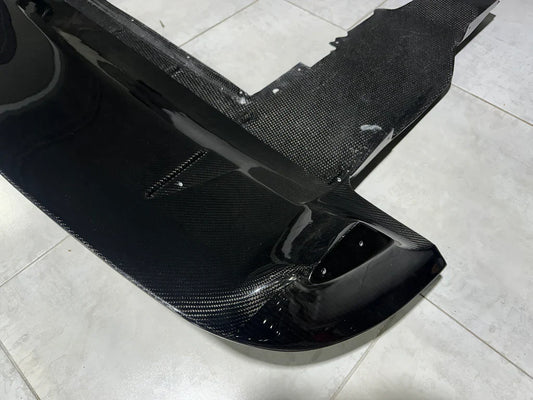McLaren 720S 2018 2019 2020 2021 2022 2023 with Aftermarket Parts - 765LT Rear Bumper Set Conversion Kit Pre-preg Carbon Fiber / FRP from Aero Republic