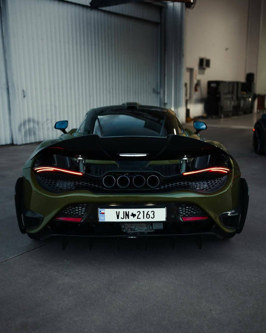 McLaren 720S 2018 2019 2020 2021 2022 2023 with Aftermarket Parts - 765LT Exhaust Tips with Valve Control Stainless Steel from Aero Republic