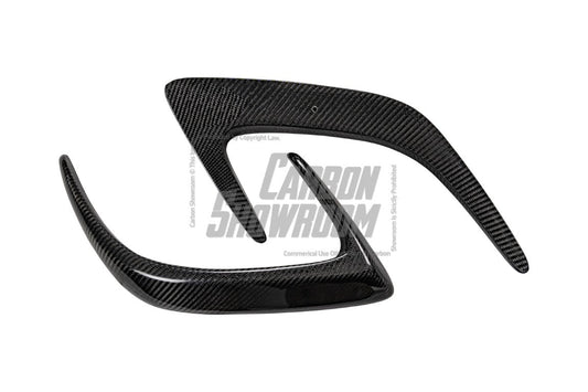 Aero Republic Carbon Fiber Rear Bumper Canards Valences Trim For W205 C300 C43 C63 AMG Coupe Sedan 2 Door 4 Door 2015-ON