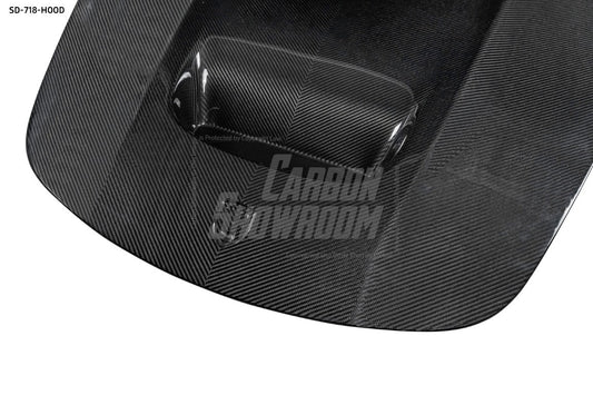 SD Carbon Design DRY Carbon Fiber Hood Bonnet For Porsche 911 991 / 718 Cayman Boxster - Performance SpeedShop
