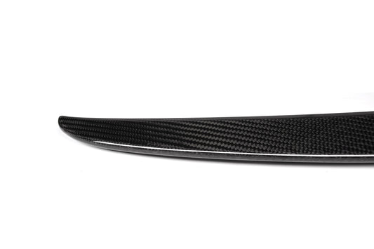 Tesla Model 3 Performance 2017 2018 2019 2020 2021 2022 2023 with Aftermarket Parts - A Style Rear Lip Spoiler Pre-preg Carbon from Aero Republic
