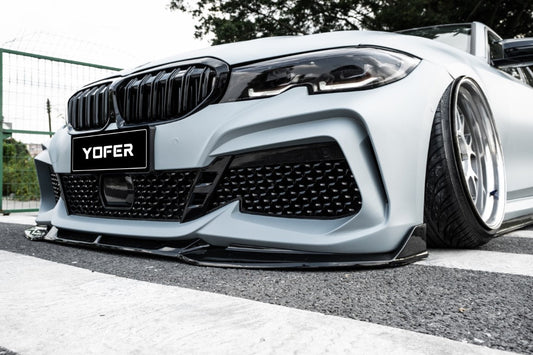 BMW 3 Series M340i 330i G20 G21 Pre-LCI 2019 2010 2021 2022 with Aftermarket Parts - Front Bumper & Lip PP from Yofer USA
