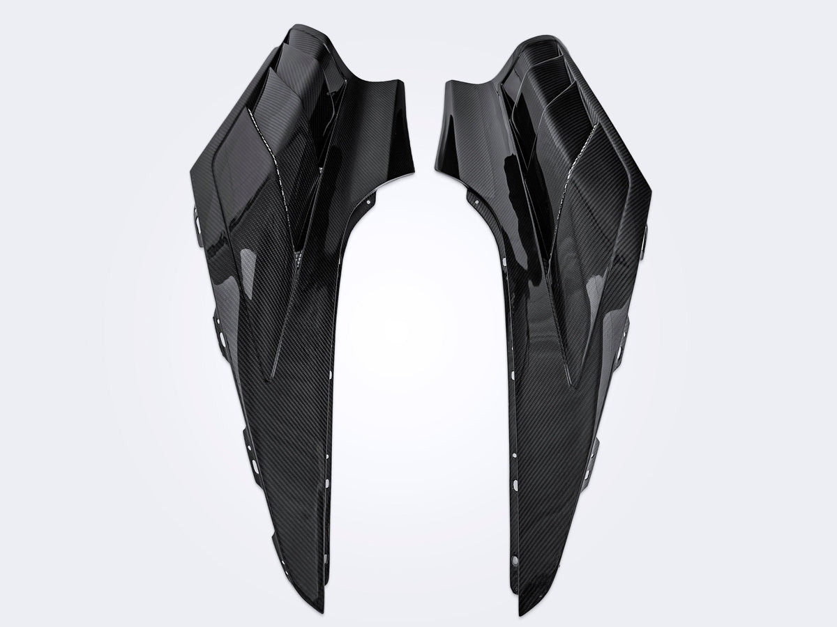 McLaren 720S 2018 2019 2020 2021 2022 2023 & 750S 2024-ON & 765LT 2021 2022 with Aftermarket Parts - Front Fenders Carbon Fiber / FRP from CMST Tuning