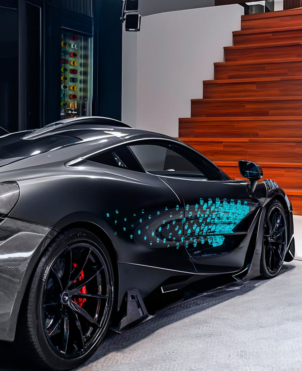 McLaren 720S 2018 2019 2020 2021 2022 2023 & 750S 2024-ON with Aftermarket Parts - Side Skirts Carbon Fiber / FRP from CMST Tuning