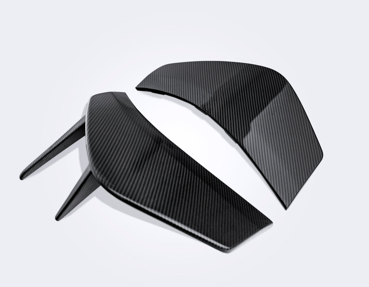 McLaren 720S 2018 2019 2020 2021 2022 2023 with Aftermarket Parts - Rear Bumper Side Valences Carbon Fiber / FRP from CMST Tuning