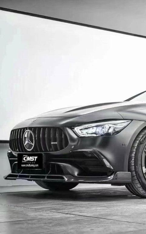 Mercedes Benz AMG GT 4 Door GT53 GT43 GT50 X290 2019-ON with Aftermarket Parts - Front Lip Splitter Carbon Fiber / FRP from CMST Tuning