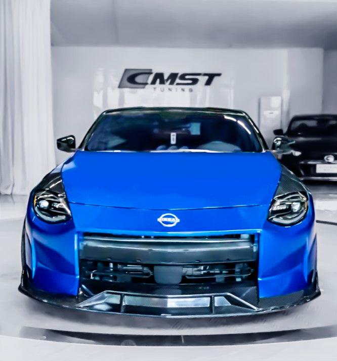 Nissan Z 400Z Nismo Proto Performance Sport RZ34 2023 2024 with Aftermarket Parts - Front Lip Splitter Carbon Fiber / FRP from CMST Tuning
