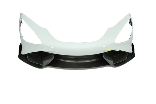 McLaren 720S 2018 2019 2020 2021 2022 2023 with Aftermarket Parts - 765LT Front Bumper & Lip Conversion Kit Pre-preg Carbon Fiber / FRP from Aero Republic