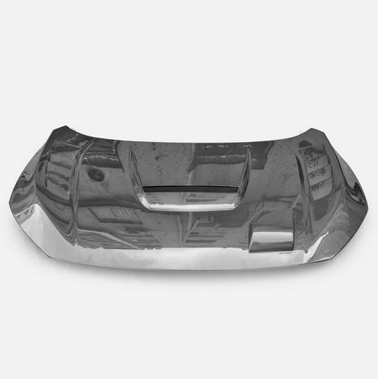 Honda Civic 10th Gen FC1 FC2 FC5 FC6 2016 2017 2018 2019 2020 2021 & FC3 FC4 2017 2018 2019 2020 2021 & FK7 2017 2018 2019 2020 2021 with Aftermarket Parts - JS Style Hood Carbon Fiber / FRP from EPR USA