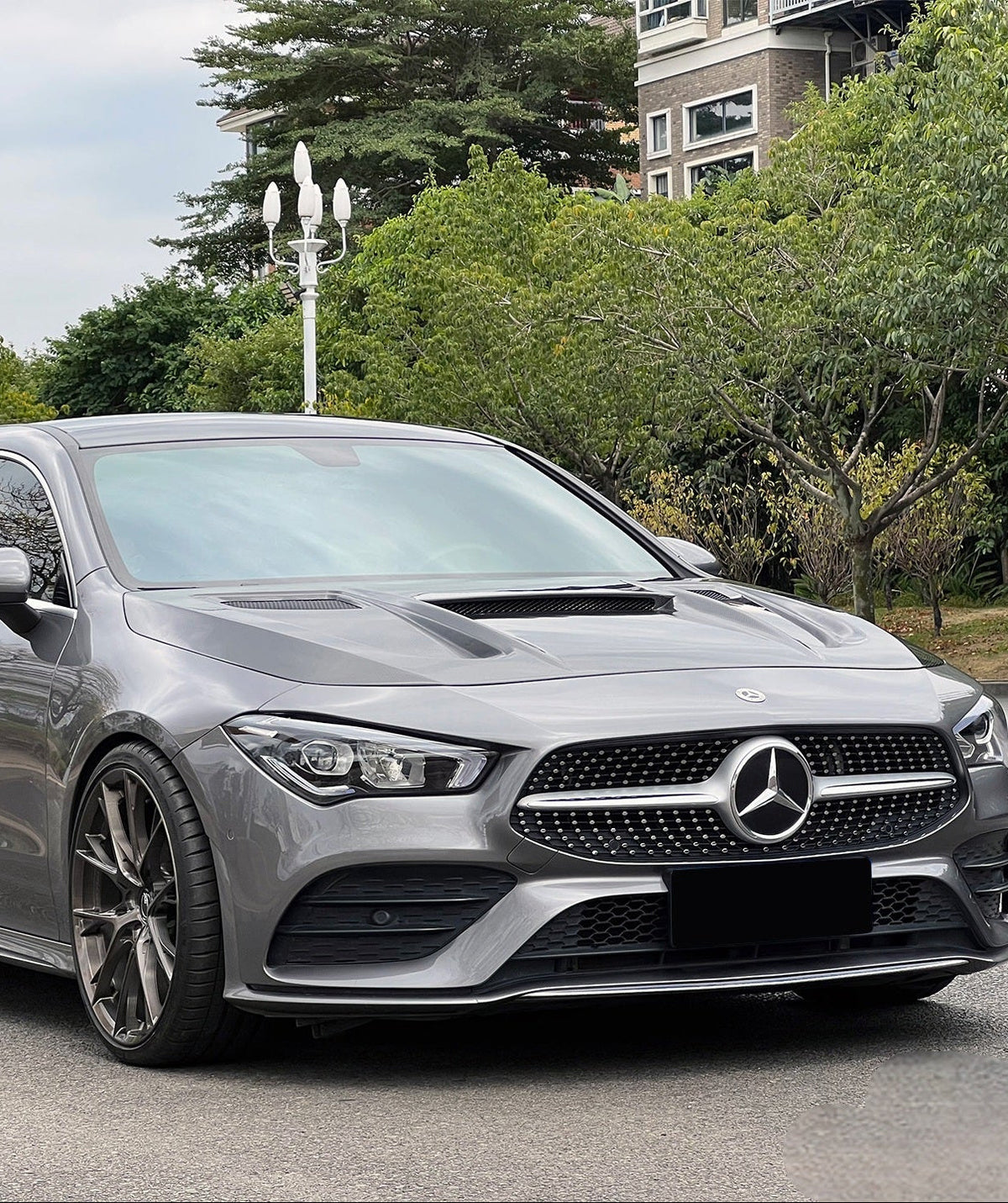 Mercedes Benz CLA-Class CLA45 CLA35 CLA250 C118 2020-ON & A-Class A45 A35 A250 A220 W177 V177 2019-ON with Aftermarket Parts - Hood Carbon Fiber / FRP from Geex Village
