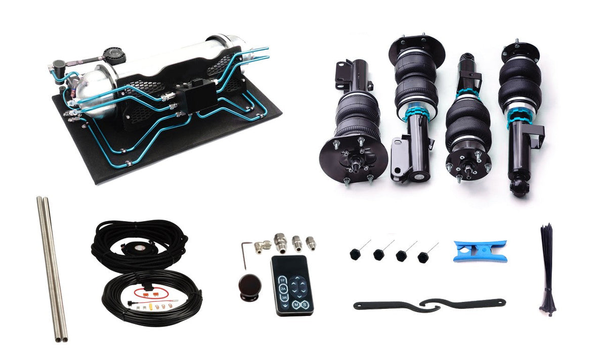 Nissan 370Z Nismo Sport Touring Base Fairlady Z Z34 2009 2010 2011 2012 2013 2014 2015 2016 2017 2018 2019 2020 with Aftermarket Parts - Air Suspension Kit from Hovercraft Suspension