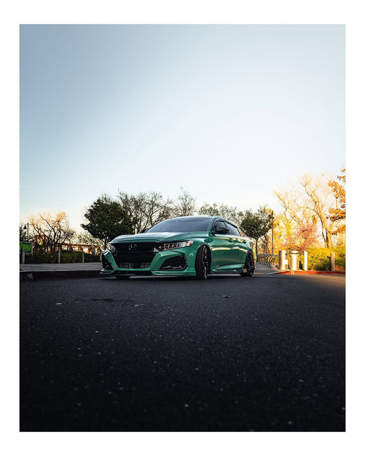 Honda Accord 10th Gen Pre-facelift 2018-2020 with Aftermarket Parts - Front Bumper PP from Yofer USA