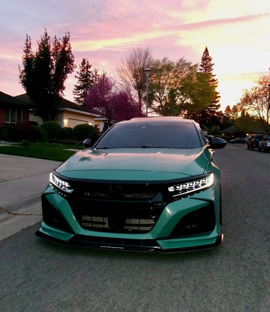 Honda Accord 10th Gen Pre-facelift 2018-2020 with Aftermarket Parts - Front Bumper PP from Yofer USA