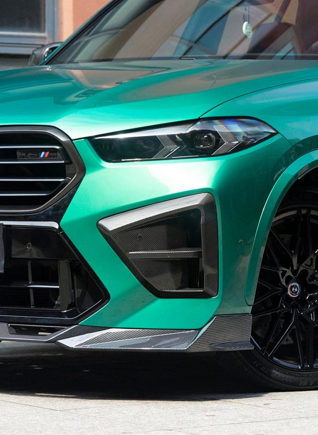 BMW X5M X5MC F95 LCI 2024-ON & X6M X6MC F96 LCI 2024-ON with Aftermarket Parts - Front Bumper Intake Vents?Carbon Fiber from SOOQOO USA
