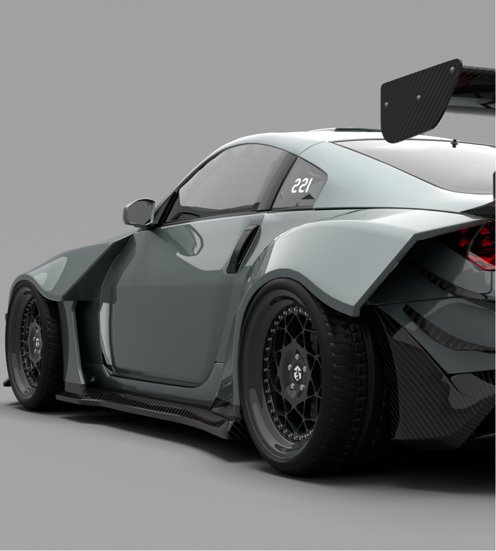 Nissan 350Z Aftermarket Parts - SPECTER PLUS Widebody Rear Quarter Nissan 350Z Aftermarket Parts - SPECTER PLUS Widebody Rear Quarter