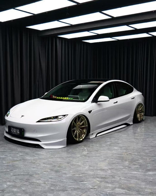 Tesla Model 3 Highland / Performance 2024 with Aftermarket Parts - Side Skirts ABS+PP from Yofer USA