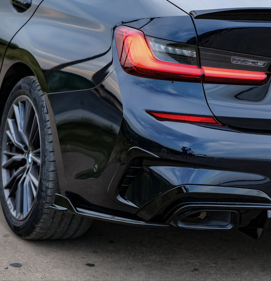 BMW 3 Series 330i M340i G20 G21 Pre-LCI (fitment for 330i requires M-Sport package bumper) 2020 2021 2022 with Aftermarket Parts - Rear Canards ABS from VTEN