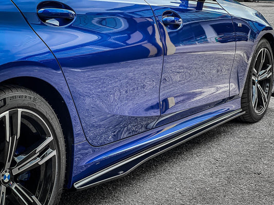 BMW 3 Series 330i M340i G20 G21 (Fits both Pre-LCI & LCI) 2019-ON with Aftermarket Parts - Side Skirts ABS from VTEN